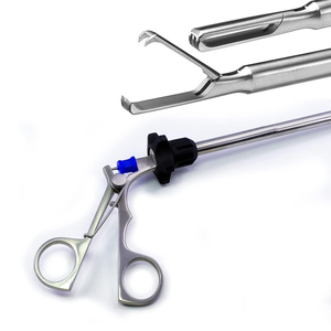 Pinza Satinsky Manual Reutilizable Plateada de 10mmx40cm, Instrumento Quirúrgico Laparoscópico de Acero Inoxidable, Aprobado por CE, Alta Calidad - Product Image 1
