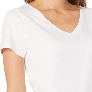 Camiseta Personalizada para Mujer, 100% Algodón, Corte Ajustado, Transpirable, 220g, Nuevo Diseño de Moda 2022 - Product Image 4