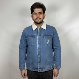 New Arrival Fashion Streetwear <b>Denim</b> <b>Jacket</b> High Quality Custom Design In Different Sizes <b>Men</b> <b>Denim</b> <b>Jacket</b> <b>for</b> man - Product Image 1