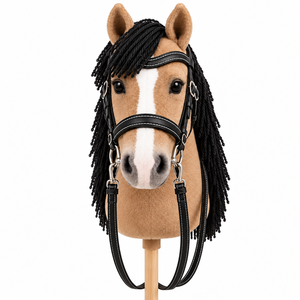 Bridon de cheval de compagnie coloré, fabriqué avec des matériaux durables, des sangles confortables et des détails élégants pour des jeux d'équitation imaginatifs. - Product Image 5