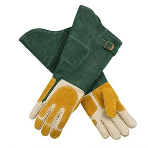 Heat Shield Welding Leather Gloves <b>Fire</b> Resistant Kevlar Stitched Long Gauntlet Mig Tig Welders Work Gloves Europe - Product Image 3