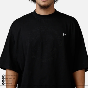 250gsm Heavyweight 100% Cotton Eco-Friendly Quick Dry Oversized <b>Tshirt</b> Custom Logo DTG Print Men Boxy Fit Streetwear Drop - Product Image 3