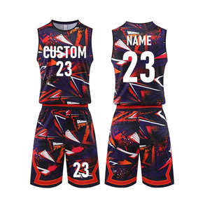 Maillot de basket-ball personnalisé pour homme, respirant, grande taille, impression par sublimation, uniforme de basket-ball, service OEM - Product Image 1