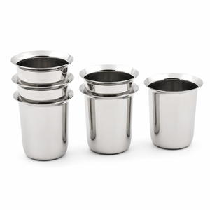 แก้วน้ำสแตนเลสขัดเงาอย่างดี ไม่แตกหัก ยี่ห้อ Pari Steel สำหรับใช้ในบ้านและร้านอาหาร ขายส่ง - Product Image 2