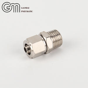 Adaptateur mâle droit en <span class=keywords><strong>cuivre</strong></span> PC avec joint torique <span class=keywords><strong>raccord</strong></span> pneumatique en laiton avec écrou à vis hexagonale - Product Image 2