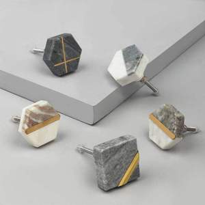 Perillas de Mármol Art Deco Ecológicas para Cajones, Armarios y Muebles - Decoración para el Hogar Hecha a Mano de Primera Calidad - Product Image 2