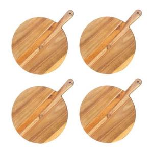 Tabla de Cortar Redonda de Madera de Alta Calidad, Estilo Ecológico para Cocina, Frutas, Queso, Plato Redondo Sostenible para Pizza - Product Image 6