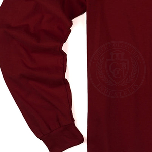 Sudadera de Alta Calidad Color Granate para Hombre y Mujer, con Estampado en Relieve, Cuello Redondo, Manga Larga, Diseño con Letras Griegas, Ropa Casual - Product Image 5