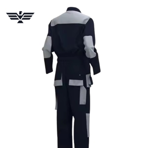 Custom Heavy Duty Industrial Hi Visibility <b>Waterproof</b> Nylon Silk Screen Printed Unisex Needle Detection <b>Work</b> Coverall - Product Image 3
