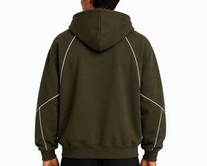 Sweat à capuche vierge premium pour homme en molleton de coton épais, style streetwear, doux, chaud et décontracté, pour la mode et la vente en gros - Product Image 5