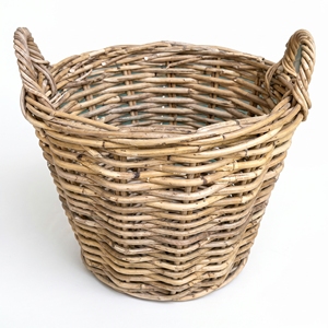 Cesta de Mimbre Natural con Asas, Contenedor de Almacenamiento Flexible para Armario, Organizador Rústico Ecológico para el Hogar y Exhibición Minorista - Product Image 3