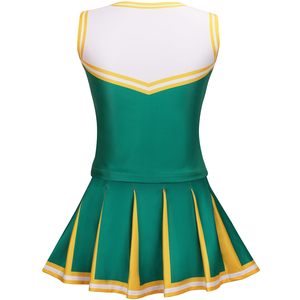 Ensemble de tenues de cheerleading personnalisées avec logo pour filles – Idéal pour les sports scolaires, les événements et les spectacles - Product Image 2