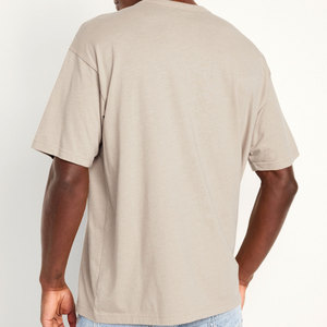 Camisetas Extra Grandes Personalizadas de Corte Holgado, Súper Suaves, Tallas Grandes, 100% Algodón, Manga Corta, Camisetas Lisas para Hombre - Product Image 2