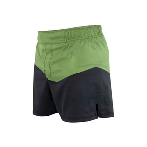 Shorts MMA pour hommes, respirants, à séchage rapide, taille élastique, 100% polyester, décoration lavée, couleurs personnalisables, logo, fabriqués au Pakistan - Product Image 2