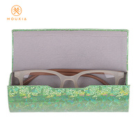 Étui à lunettes tendance irisé, étui à lunettes scintillant, résistant aux rayures, étui de rangement portable pour lunettes