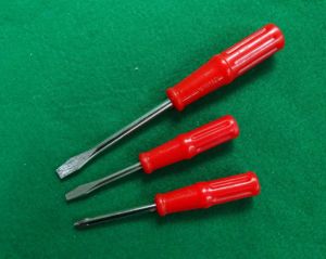Ensemble de tournevis DK-428 3 pièces |   Jeu de tournevis à lame en acier avec poignée rouge, kit d'outils ménagers, 3 pièces - Product Image 1