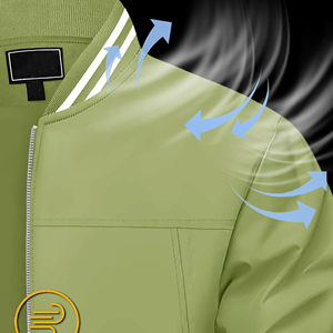 Chaqueta Bomber Negra para Hombre de Alta Calidad, Chaquetas Bomber Personalizables, Más Vendidas - Product Image 3
