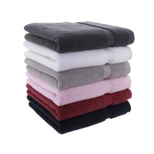 Serviette en coton 100% de haute qualité, couleur unie personnalisée, écologique, hypoallergénique, absorbante, séchage rapide, service OEM, usine - Product Image 1