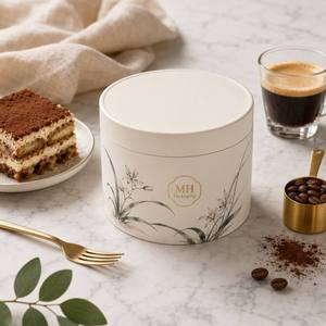 Boîtes en <span class=keywords><strong>carton</strong></span> recyclables et réutilisables de luxe, de qualité <span class=keywords><strong>alimentaire</strong></span>, pour pâtisserie, desserts, tiramisu, cheesecake, avec fermeture magnétique - Product Image 2