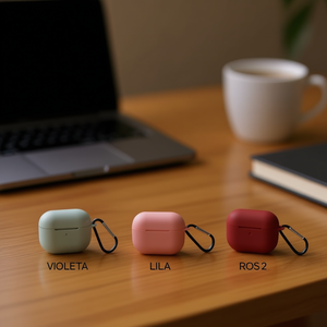Funda de silicona para Pods Pro 2 con gancho de mosquetón para Airpods Pro 2, varios colores disponibles - Product Image 2