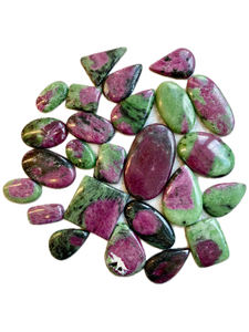 Lote al por mayor de gemas sueltas de Rubí Zoisita, cabujones, proveedor de piedras a granel para la fabricación de joyas - Product Image 1