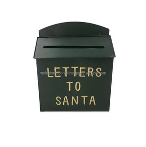 Caja de Metal con letras para decoración de jardín, accesorio negro con revestimiento de polvo para colgar en la pared del hogar - Product Image 6