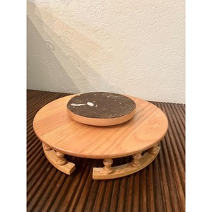 Los Más Vendidos: Plato Giratorio Redondo de Madera, Diseño Minimalista Hecho a Mano, Color Sólido, para Platos y Vajilla - Product Image 2