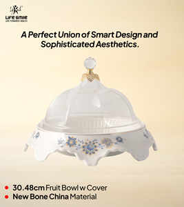 ถาดเสิร์ฟพร้อมฝาครอบใส วัสดุทำจากกระเบื้องเนื้อละเอียดคุณภาพสูง ดีไซน์หรูหราทันสมัย - Product Image 2