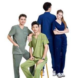 Buen Precio: Conjuntos de Uniformes Médicos Florales, Uniformes de Enfermera, Uniformes Elásticos para Guardias de Pacientes, Conjuntos de Enfermería, Blusas de Uniforme Personalizadas con Logotipo - Product Image 3