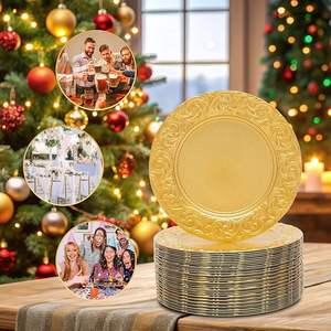 Assiette de Présentation Ronde de Luxe – Accessoire de Table Élégant pour Mariages, Banquets et Décoration Hôtelière - Product Image 6