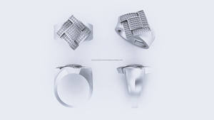 Anillo Fino Personalizado de Plata 925 Chapado en Oro para Hombre y Niño, Anillo de Bodas Clásico con Engaste Pavé, Diamante Cultivado en Laboratorio, Idea de Regalo de Cumpleaños - Product Image 4