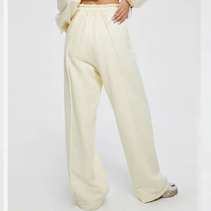 Winter <b>Joggers</b> Women Sweatpants Sports Legging Casual <b>Stacked</b> Pants Drawstring High Waist Trousers Sweat Pants OEM Service - Product Image 2