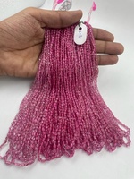 Nouvel Arrivage Perles de Spinelle Rose Naturelle Certifiée IGI Grade AAAAA Forme Ovale Lisse 3-5mm 16 Pouces Indian Gem Store Personnalisable