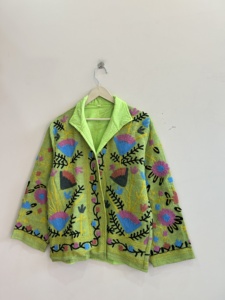 Assorted Colors Of Embroidered Handmade Suzani Velvet <b>Jacket</b> For Women Gift For Her - Product Image 4