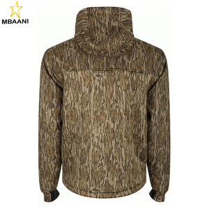 Men's MST Hole Shot Hooded Windproof Eqwader 3-Layer Warm <b>Sherpa</b>-<b>Lined</b> Full Zip Hunting <b>Jacket</b> - Product Image 4