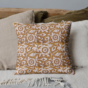 Funda de Cojín con Estampado a Mano en Tono Pastel, Almohada Decorativa de Algodón Suave para Guardería y Sala de Estar, Fundas de Almohada Plegables Estampadas - Product Image 5