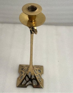 Modern Brass <b>Candle</b> Holder With Elegant Polish Finish Used For Luxury Restaurant And Hotel Table Decor - Product Image 2