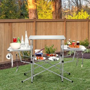 Table de barbecue pliable pour l'extérieur, support de grillade pour les divertissements en plein air - Product Image 1