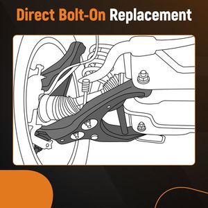 2004-2008 for Ford F150 Mark LT Front Lower Control Arm Set W/ Ball Joint 2x Durable Replacement for 2005 Model - Product Image 6