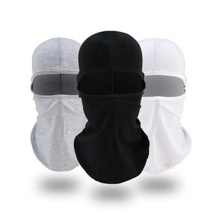 Balaclava unisexe en coton gris, couvre-visage intégral, protection extérieure, taille adulte 54-56 cm, vêtements de sport, prix bas, faible MOQ - Product Image 3