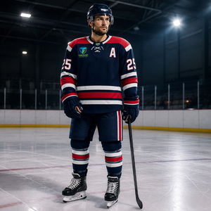 Wholesale Custom <b>Green</b> <b>Black</b> Ice Hockey Uniform Set OEM Service Heat-Transfer 100% Polyester Waterproof Breathable Quick Dry - Product Image 1