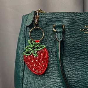 Exquisite Handmade Embroidery Beaded <b>Keychain</b> with Elegant Floral Artwork for Stylish Bag and Key Accessories - Product Image 5