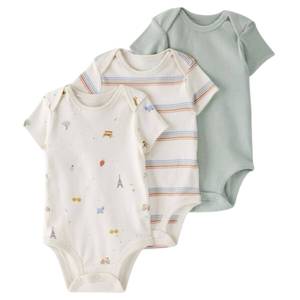 Direct Factory Cotton Baby Onesie Soft Breathable Anti Bacterial Infant Daily Wear OEM Wholesale Supplier - Product Image 1