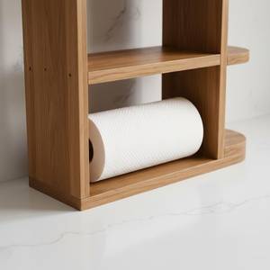 Wooden Double Tier <b>Storage</b> <b>Rack</b> For <b>Kitchen</b> Countertop Minimalist Style Standing Type Durable With Coffee Bag Holder perfume - Product Image 2