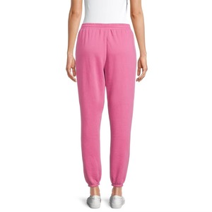 Women's Fleece Jogger Sweatpants High <b>Waist</b> Drawstring <b>Elastic</b> Cuff Casual Workout Lounge Pants with Pockets - Product Image 3