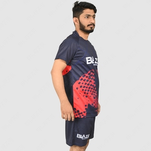 Blaze Sports Wear Men's <b>Soccer</b> Jersey Set Sublimated Print Short Sleeve Moisture Wicking Athletic Fit All Seasons Uniform - Product Image 2