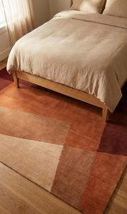 Tapis d'intérieur en laine fait main de qualité supérieure, tufté à la main, avec motif géométrique abstrait superposé, tapis doux et durable pour la décoration de la maison - Product Image 6