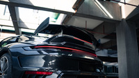 Kit carrosserie complet en fibre de carbone sèche de style TopC pour Porsche 911 992 : pare-chocs avant, ailes latérales, aileron arrière