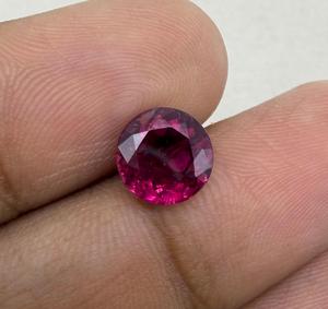 Turmalina Natural, Piedra Suelta, Genuina, Rosa, Corte Brillante Redondo, para Joyería, Anillo, Colgante, Regalo para Coleccionistas, Gema Rara, Redonda, 1.88ct - Product Image 4