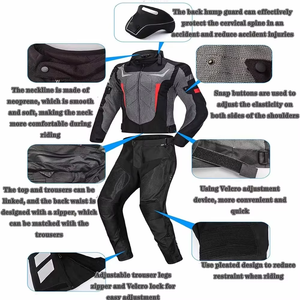 Combinaison de moto en cuir haute performance, séchage rapide, personnalisable, imperméable, pour l'aventure, veste et pantalon de moto tout-terrain - Product Image 4